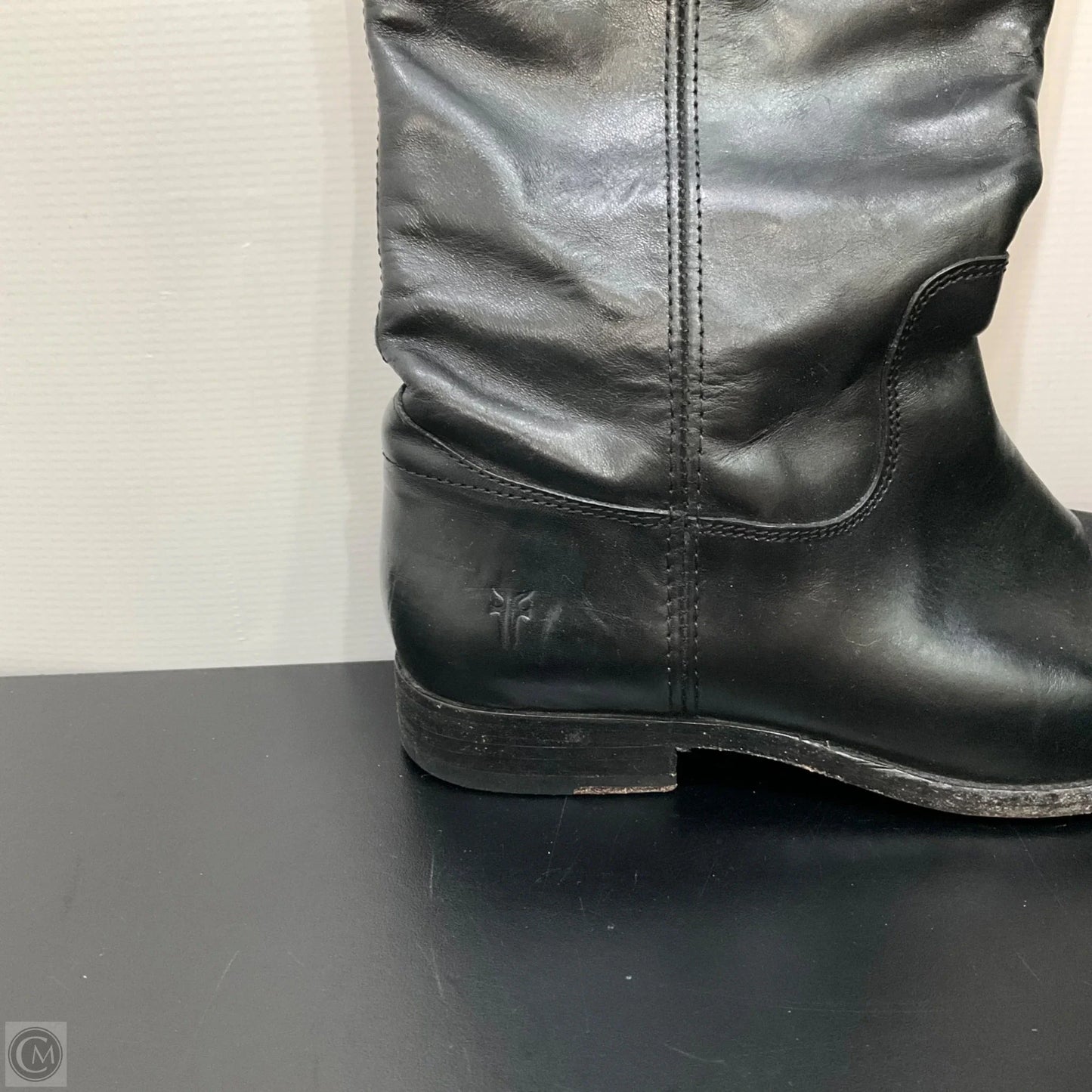 Boots Designer By Frye In Black, Size: 7.5