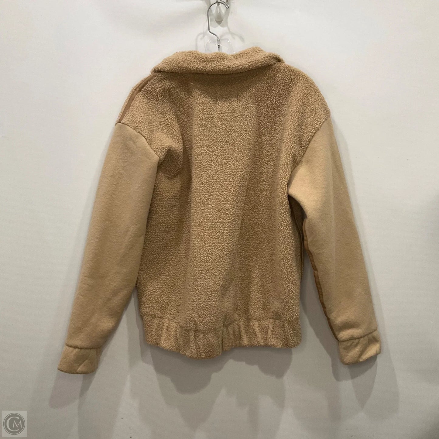 Jacket Faux Fur & Sherpa By Abercrombie And Fitch In Tan, Size: S
