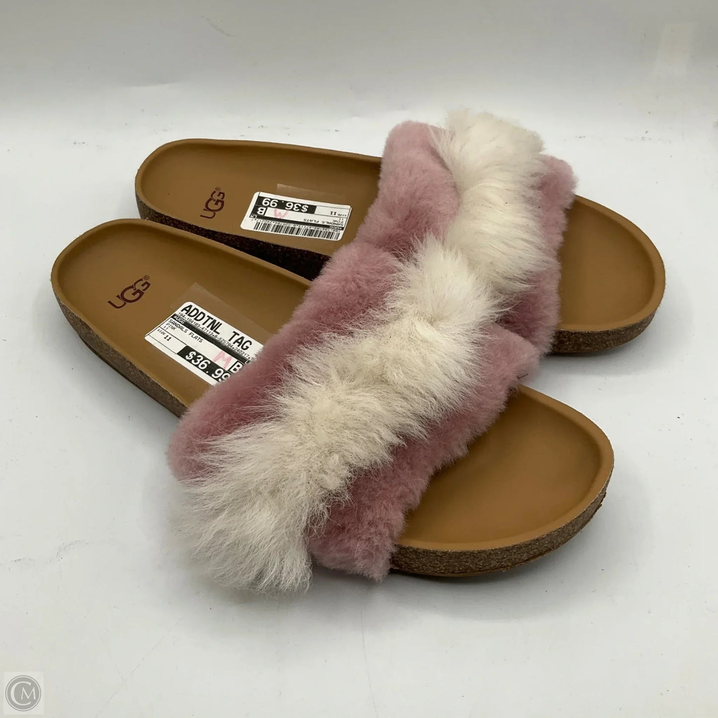 Sandals Flats By Ugg In Pink, Size: 11