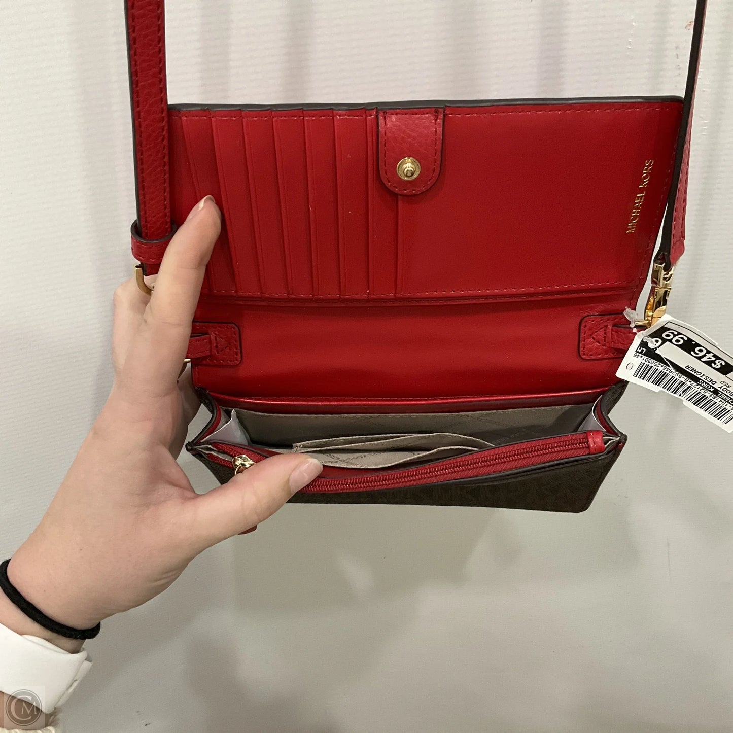 Crossbody Designer By Michael Kors, Size: Small