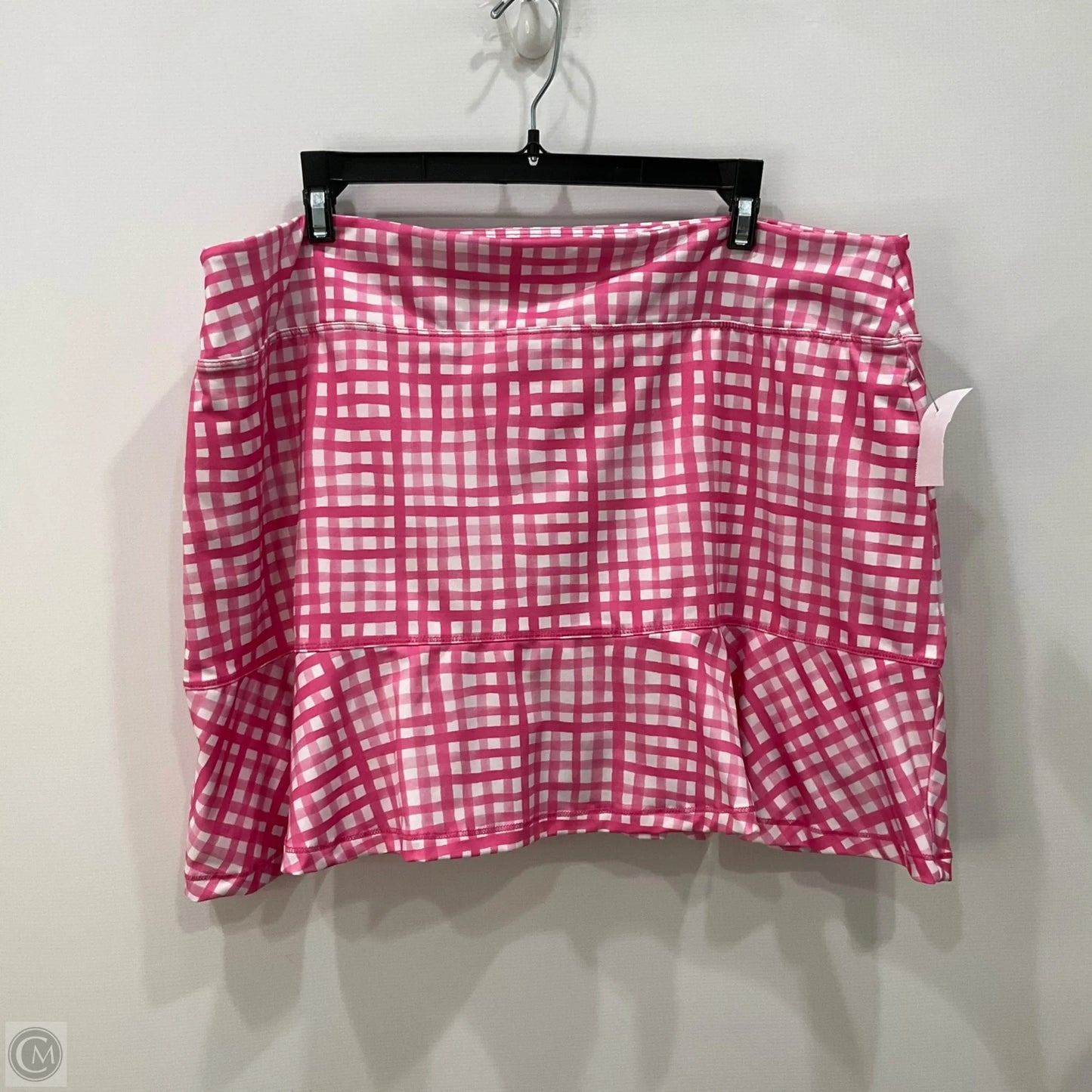 Athletic Skirt By Vineyard Vines In Pink & White, Size: Xl