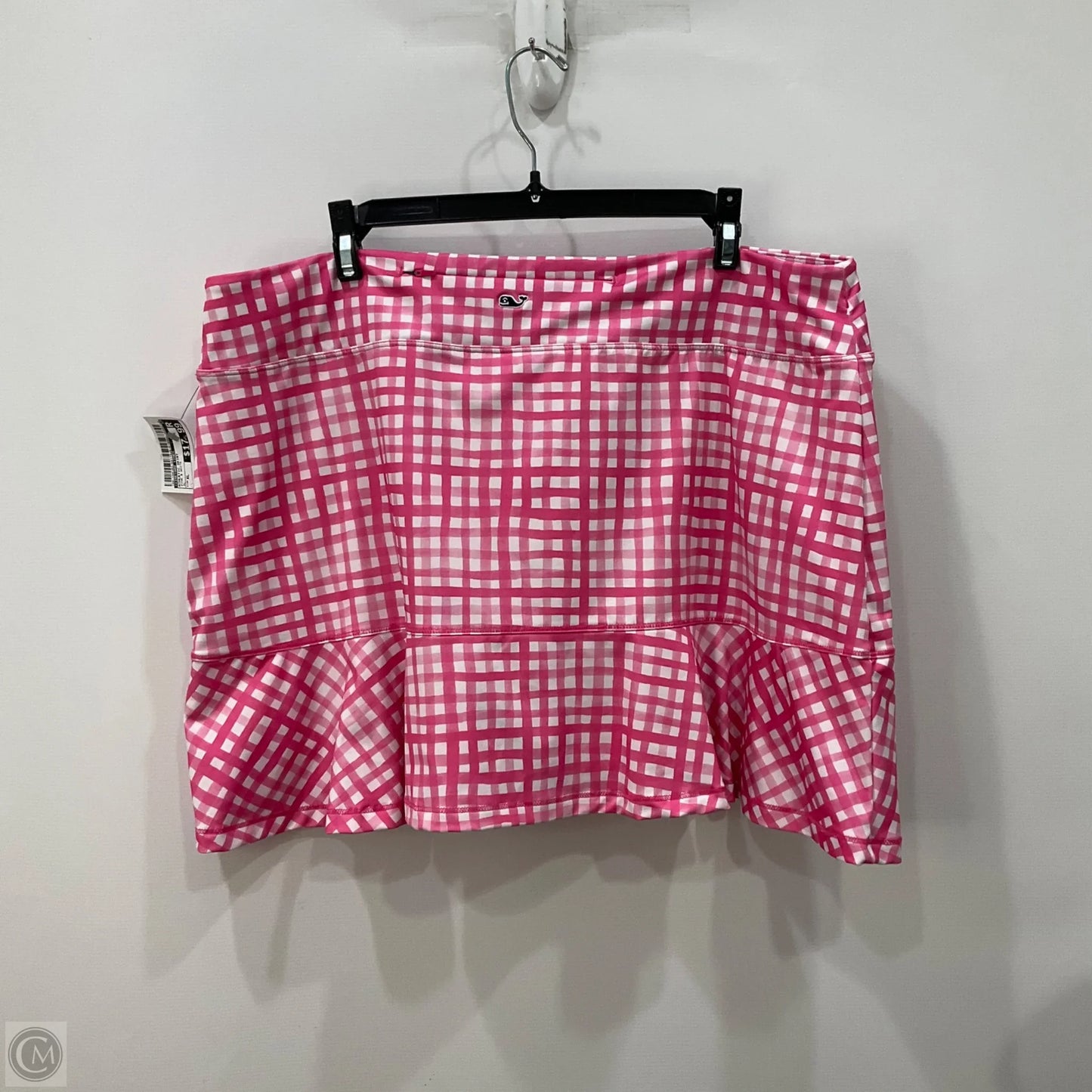 Athletic Skirt By Vineyard Vines In Pink & White, Size: Xl