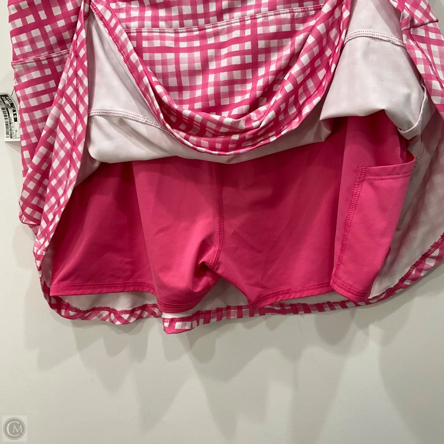Athletic Skirt By Vineyard Vines In Pink & White, Size: Xl