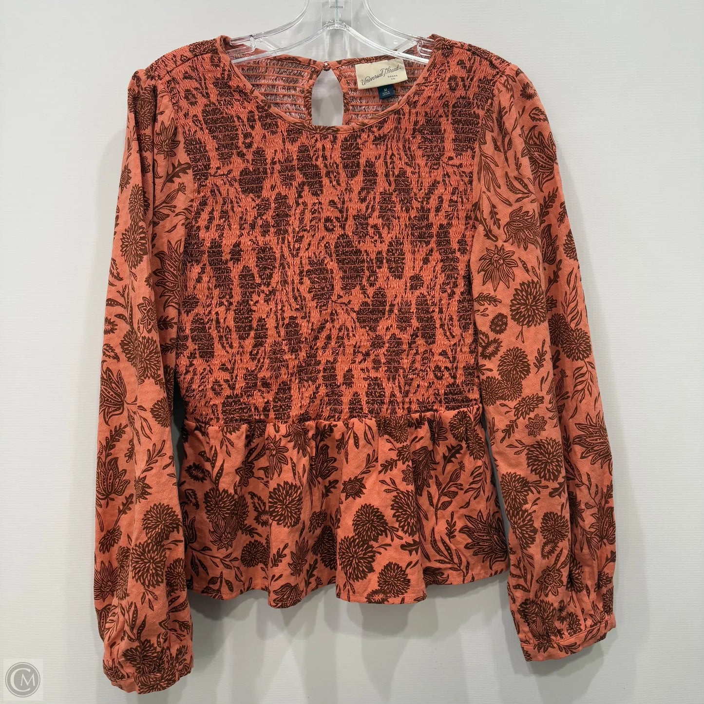 Top Long Sleeve By Universal Thread In Orange, Size: M