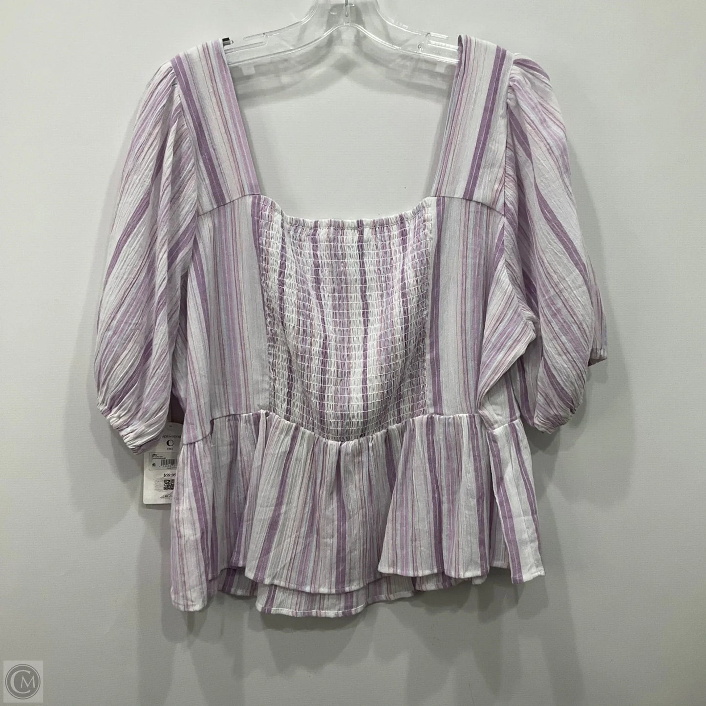 Top Short Sleeve By Altard State In Purple, Size: 3x