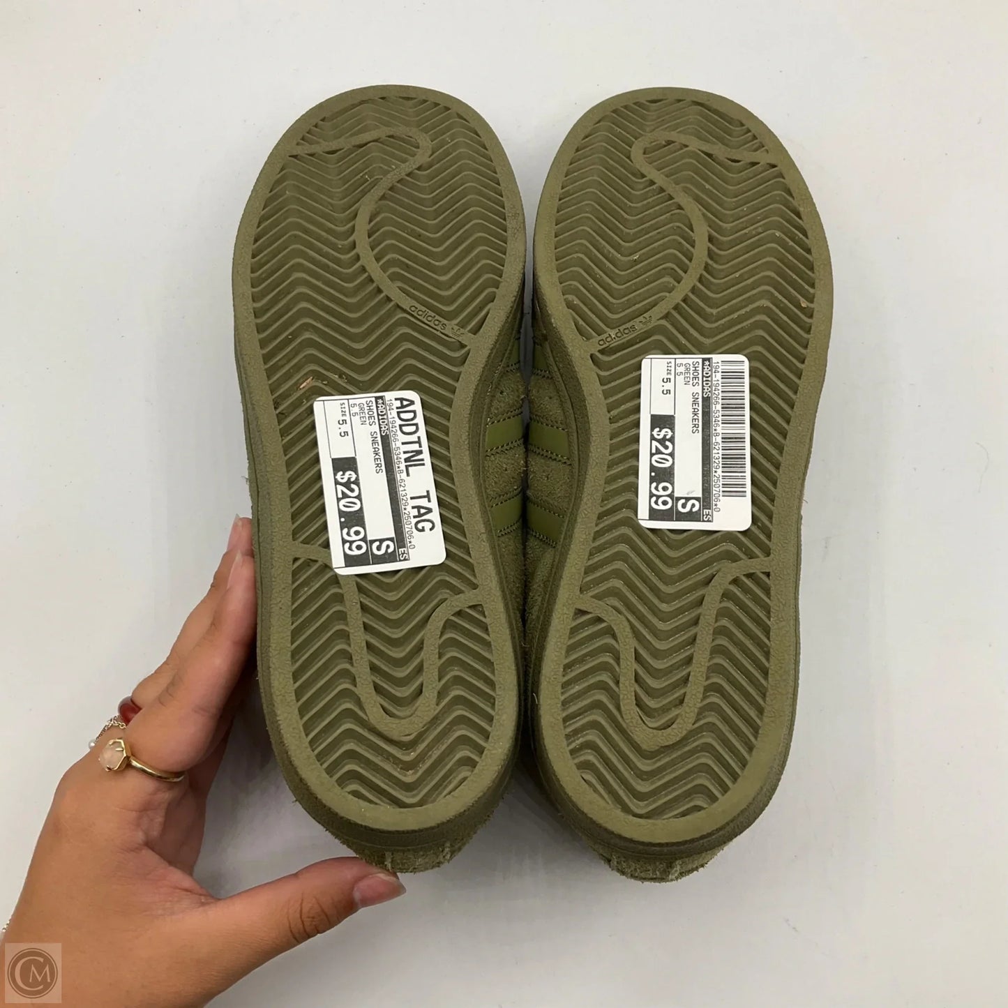 Shoes Sneakers By Adidas In Green, Size: 5.5