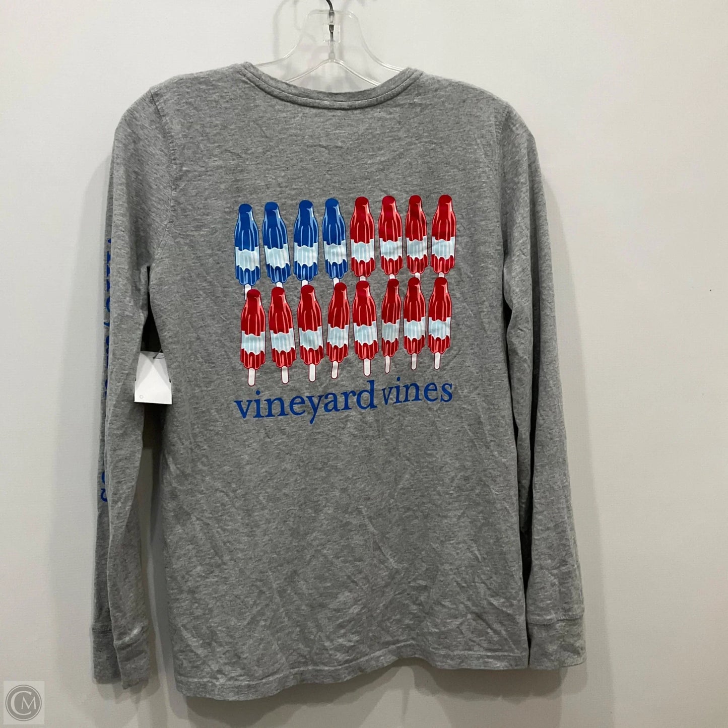 Top Long Sleeve By Vineyard Vines In Grey, Size: Xs