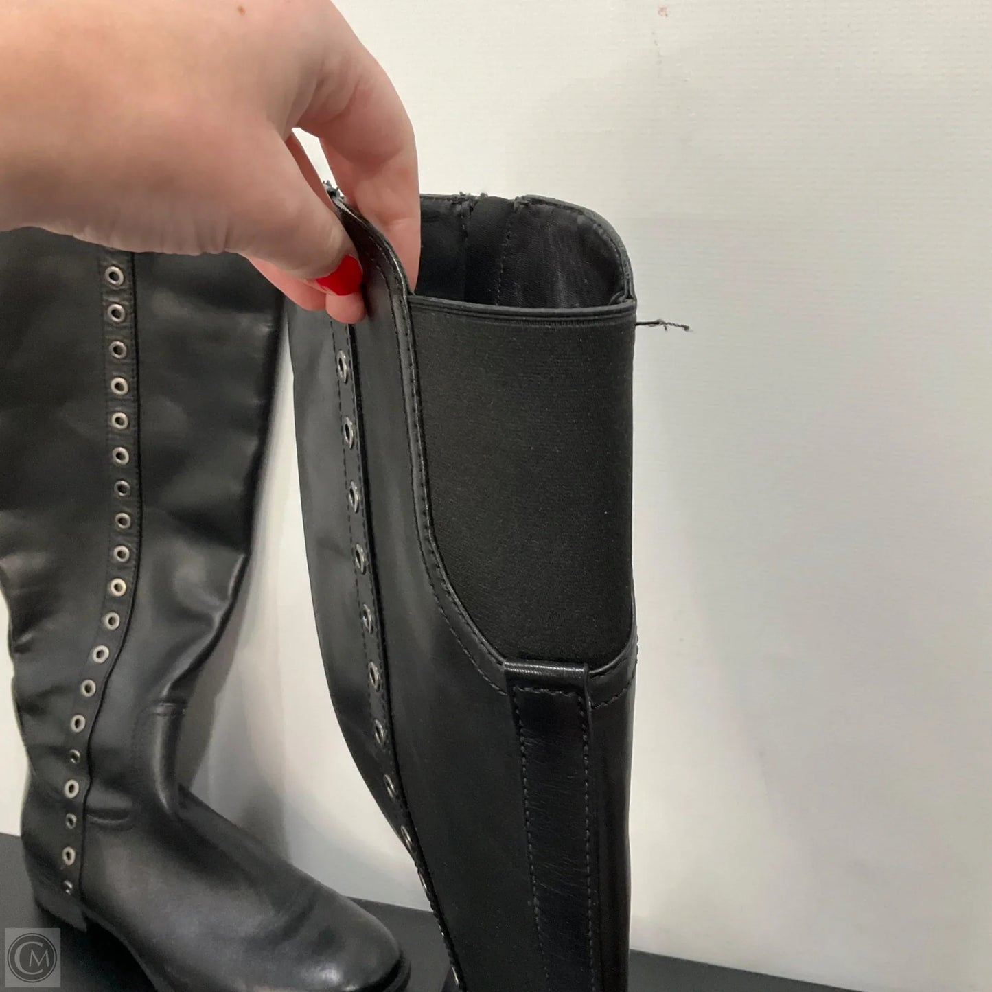 Boots Designer By Michael Kors In Black, Size: 8