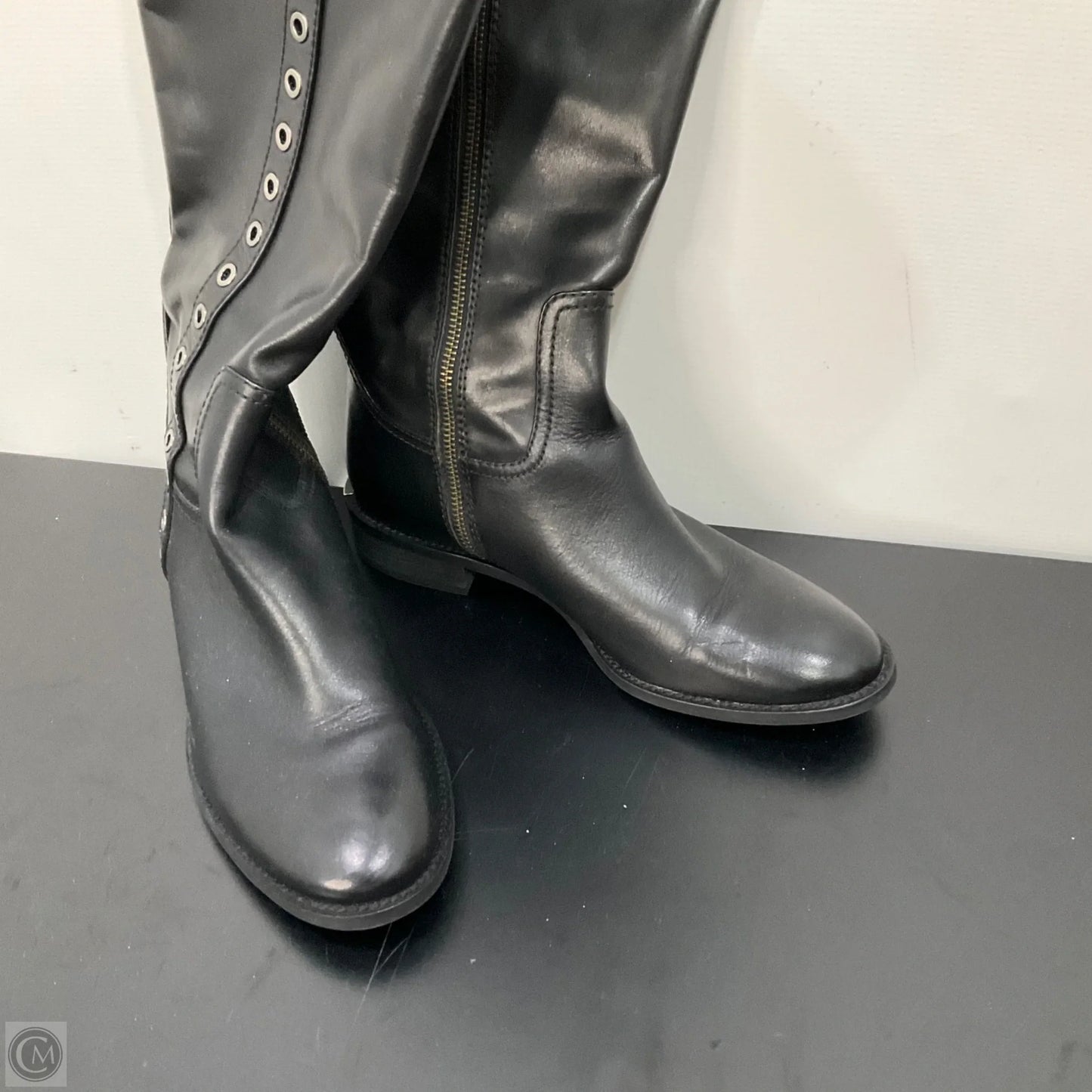 Boots Designer By Michael Kors In Black, Size: 8