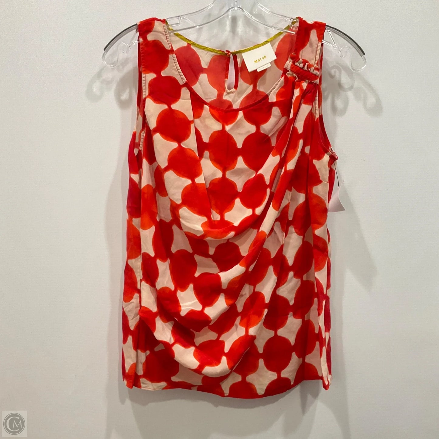 Top Sleeveless By Maeve In Orange, Size: S
