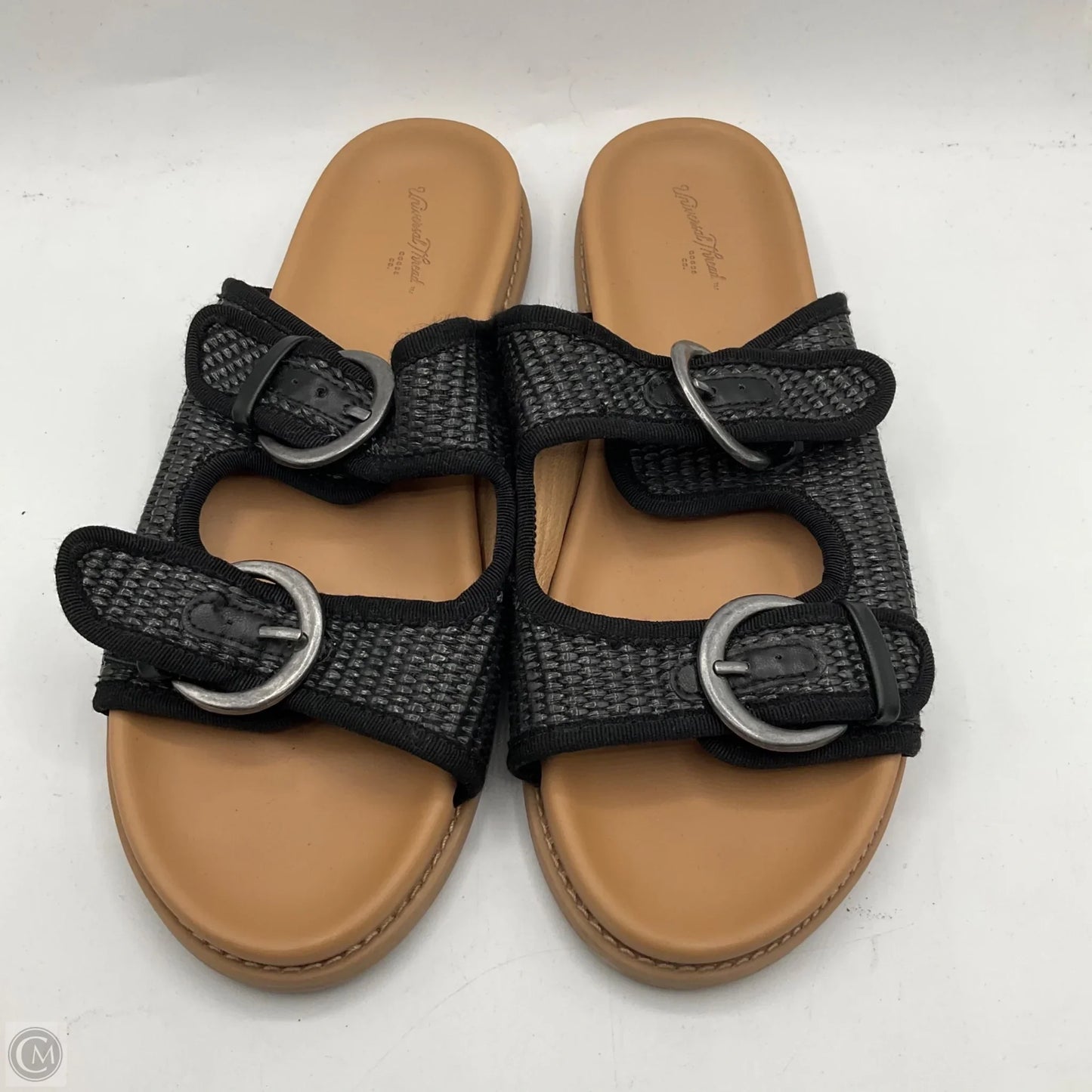 Sandals Flats By Universal Thread In Black, Size: 8