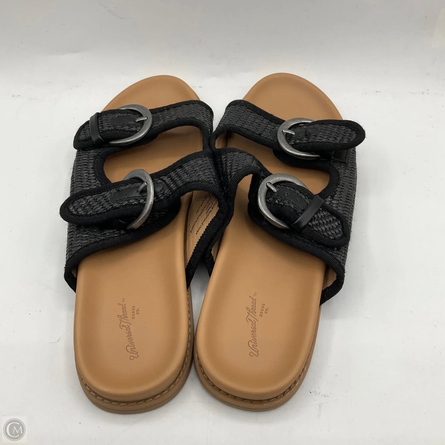 Sandals Flats By Universal Thread In Black, Size: 8