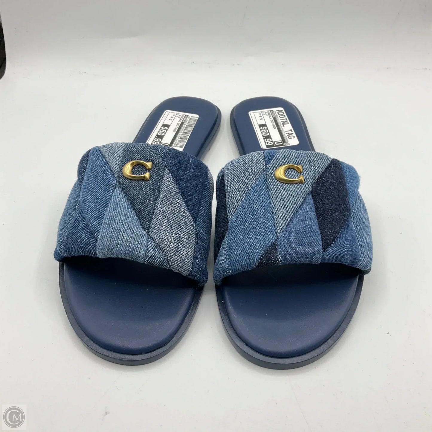 Sandals Designer By Coach In Blue, Size: 9.5