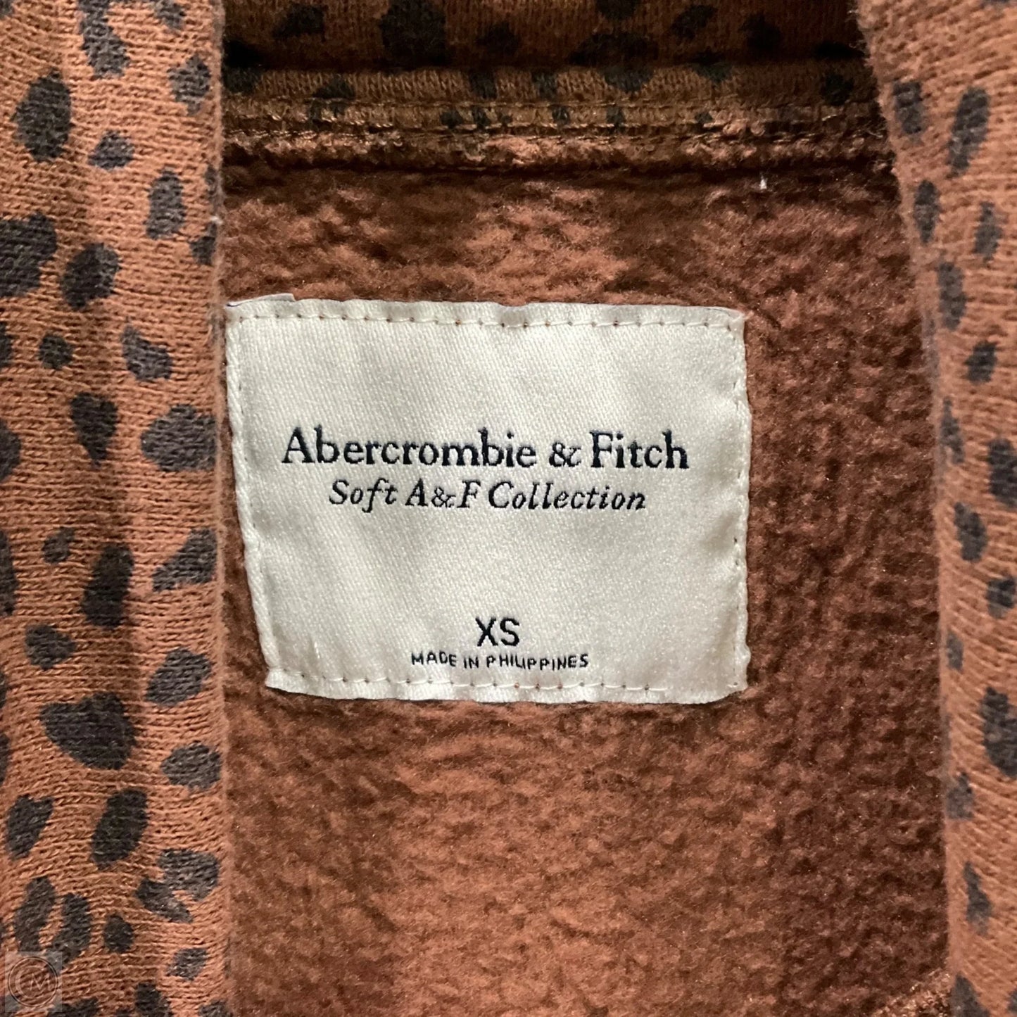 Sweatshirt Crewneck By Abercrombie And Fitch In Animal Print, Size: Xs