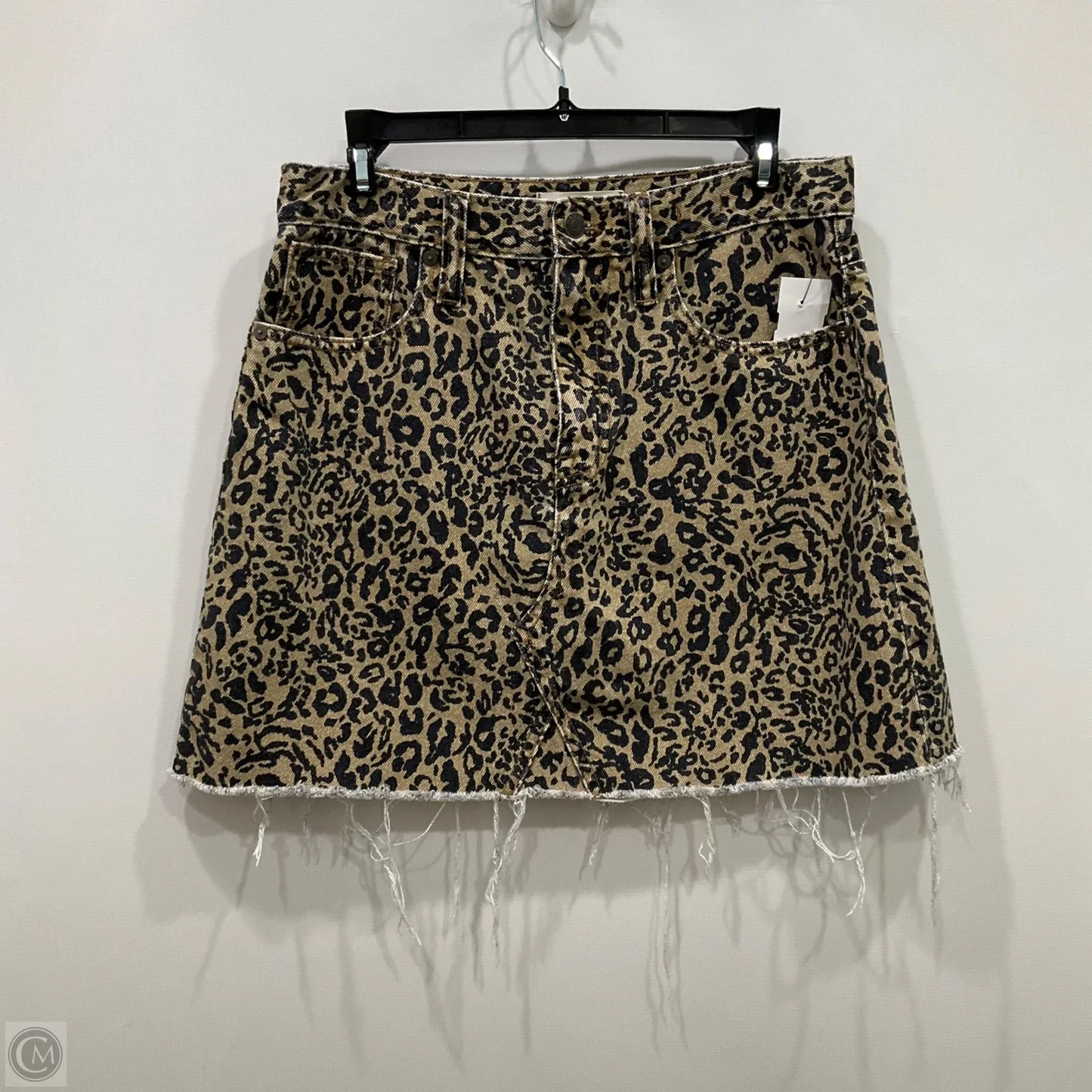 Skirt Mini & Short By Madewell In Animal Print, Size: 6