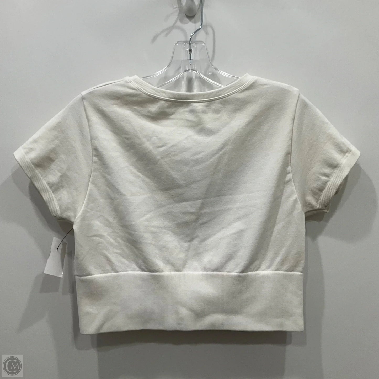 Top Short Sleeve By Aerie In White, Size: L