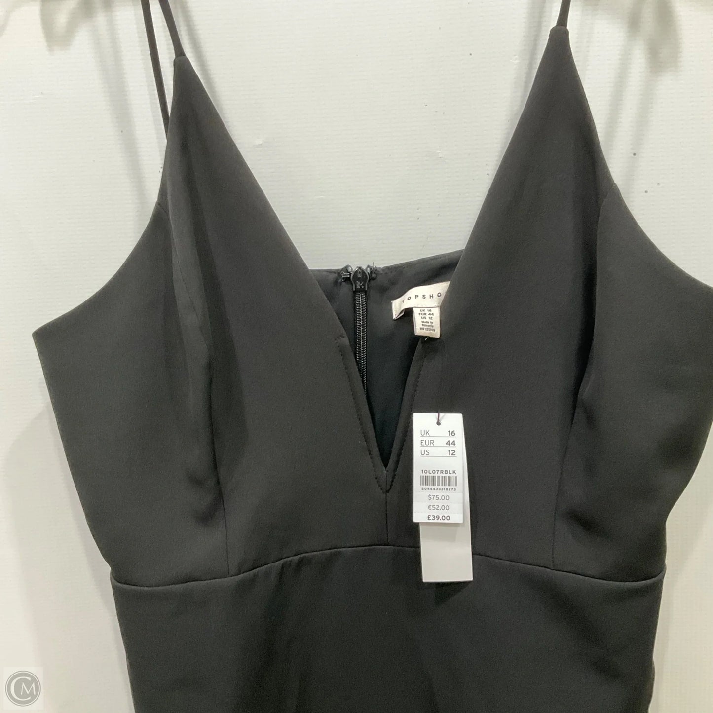Dress Casual Midi By Top Shop In Black, Size: 12