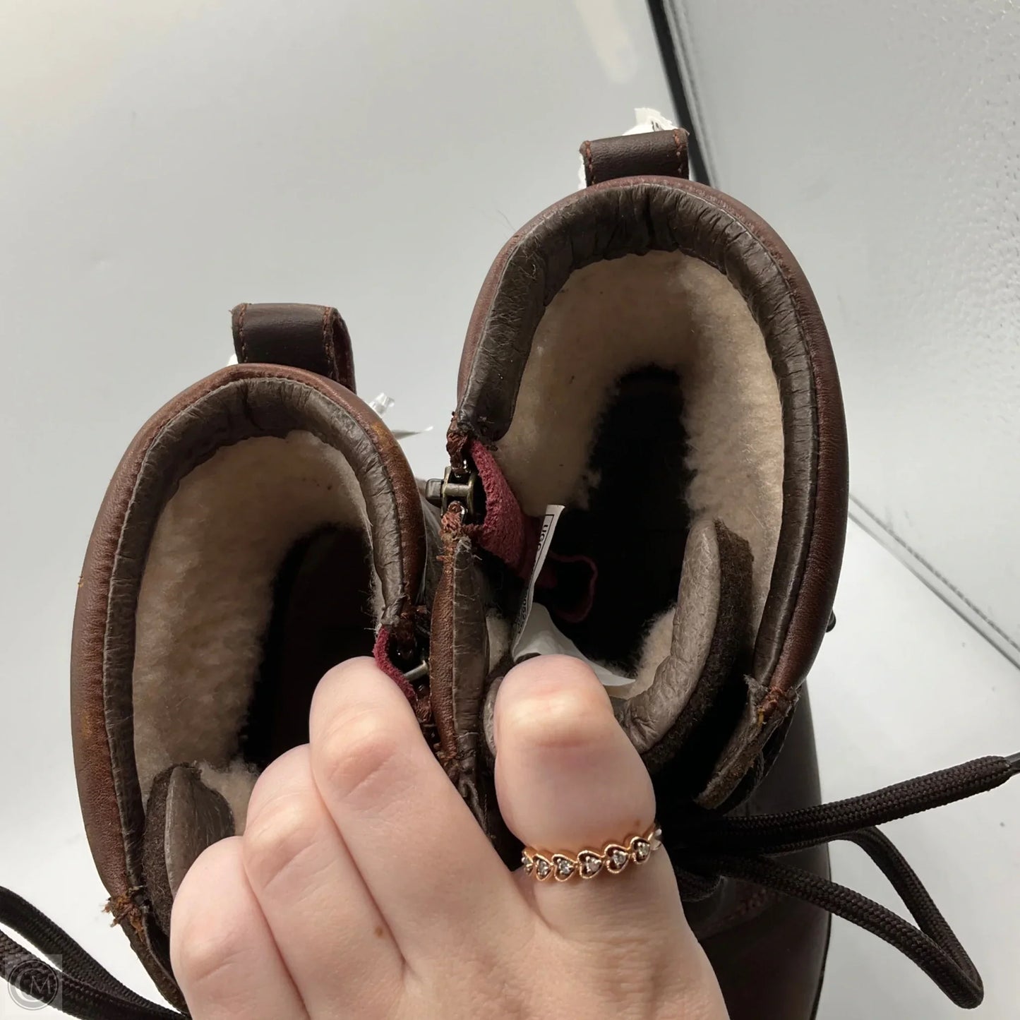 Boots Designer By Ugg In Brown, Size: 6