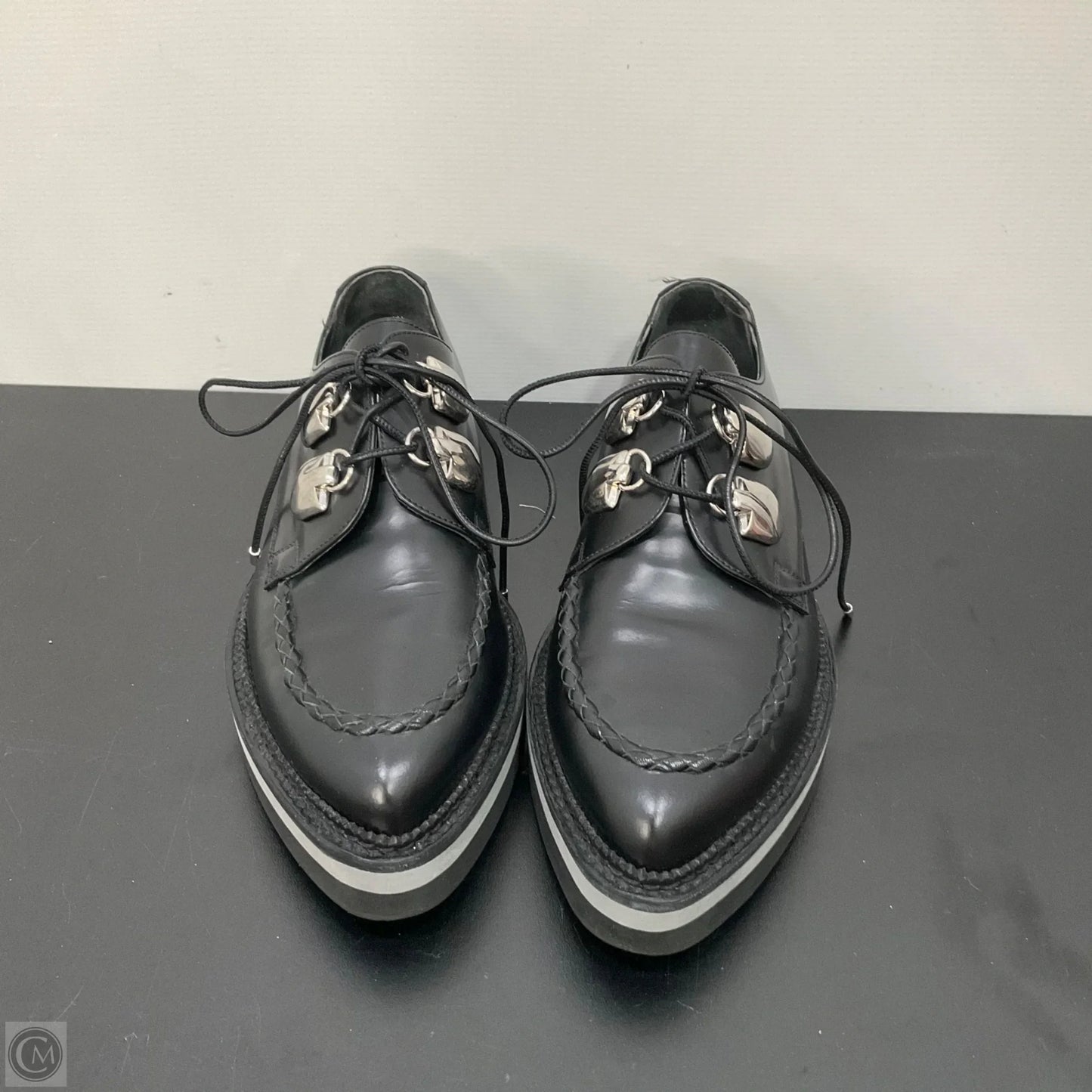 Shoes Luxury Designer By Alexander Mcqueen In Black, Size: 8.5