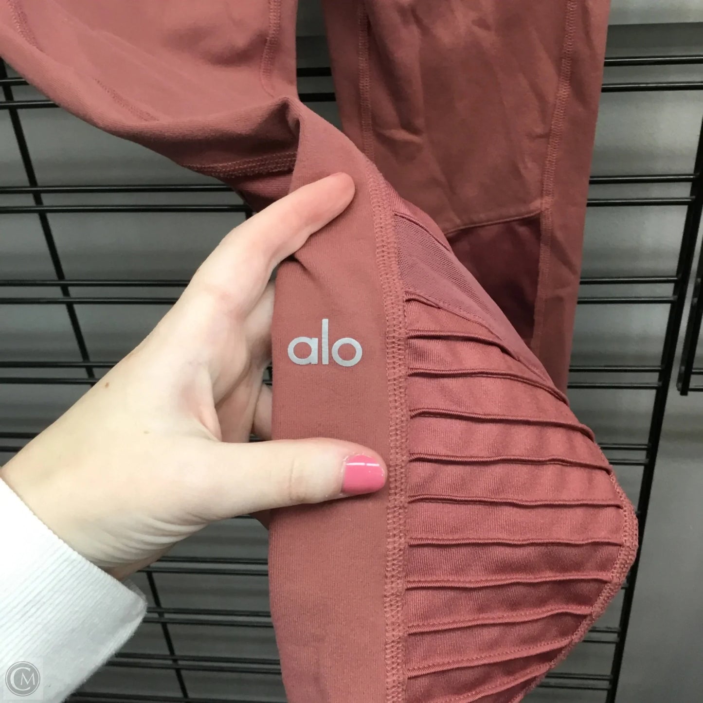 Athletic Leggings By Alo In Pink, Size: S