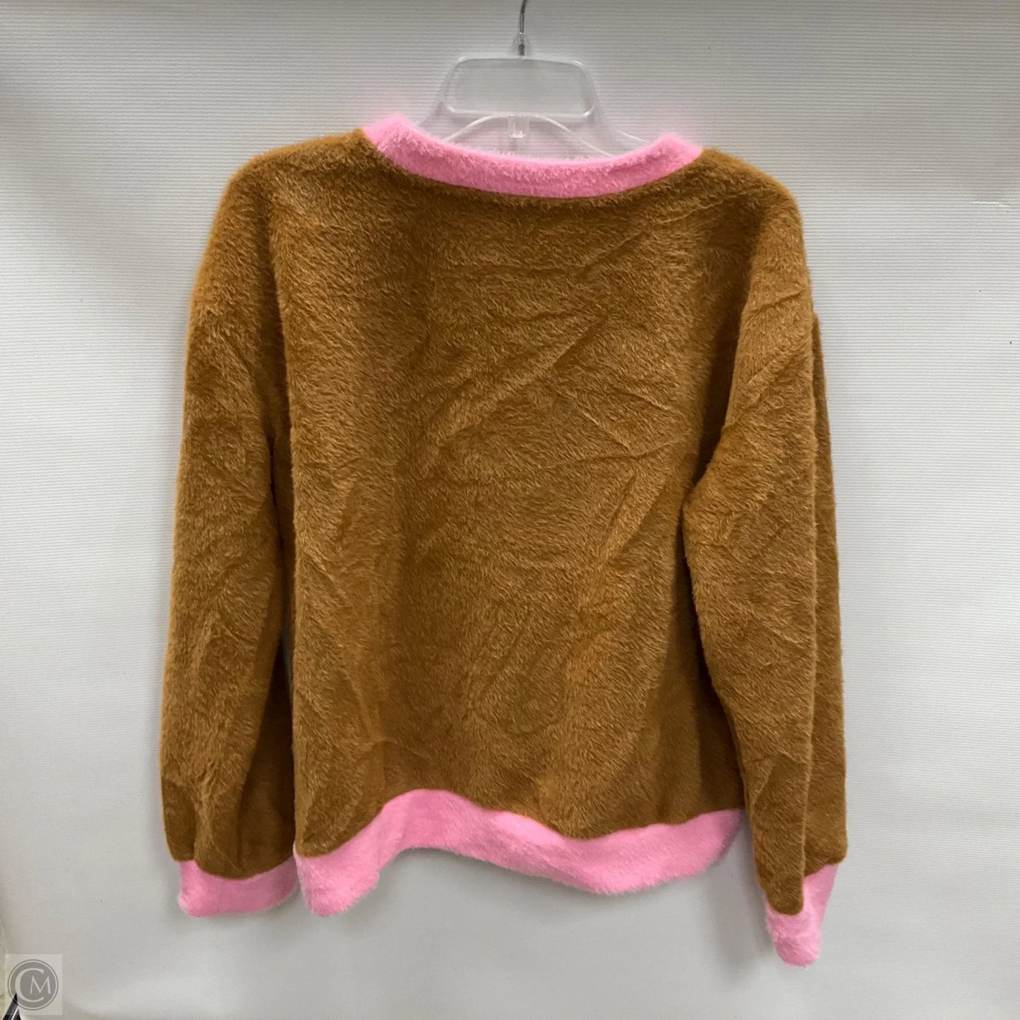 Sweater By Maeve In Brown & Pink, Size: M