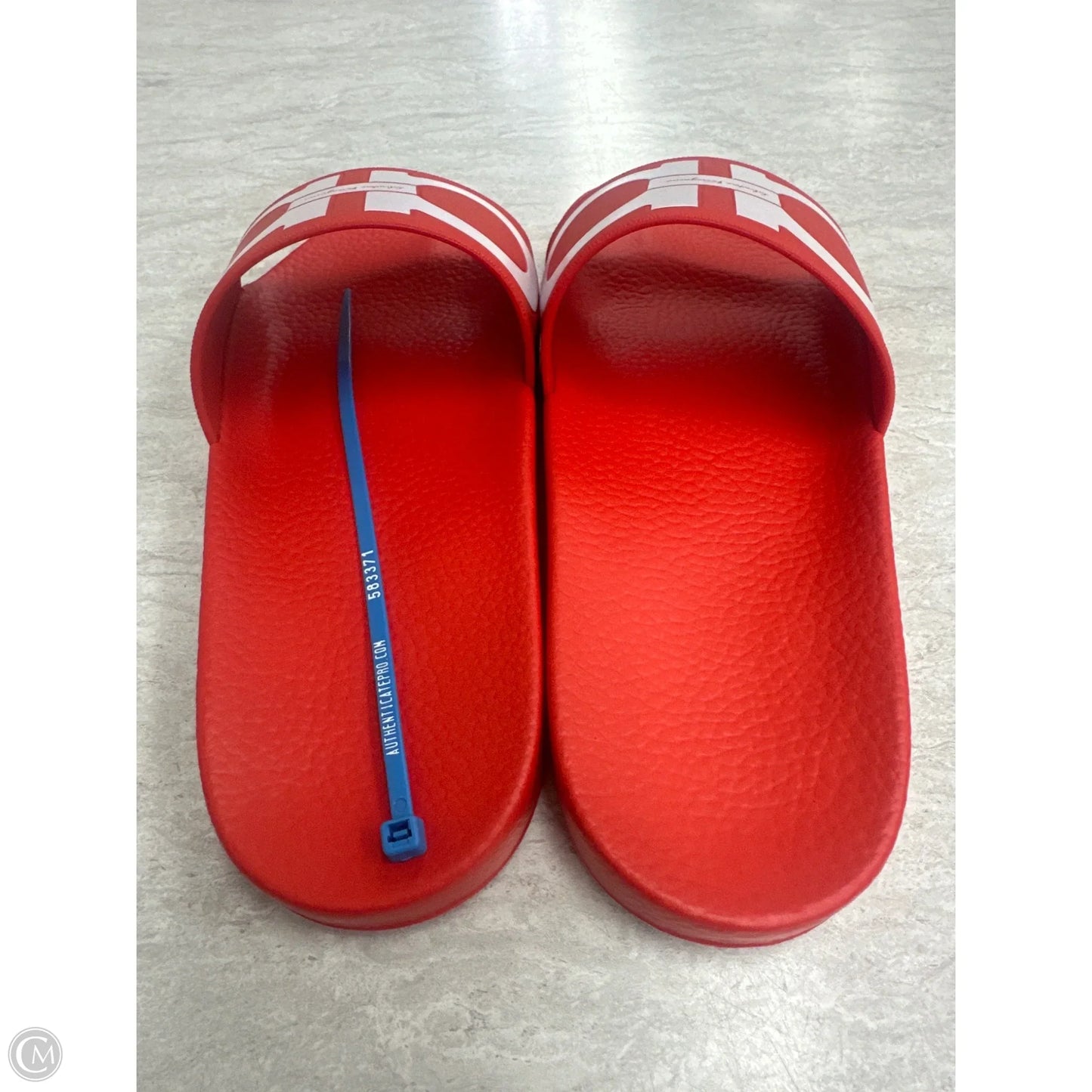 Sandals Luxury Designer By Ferragamo In Red, Size: 10