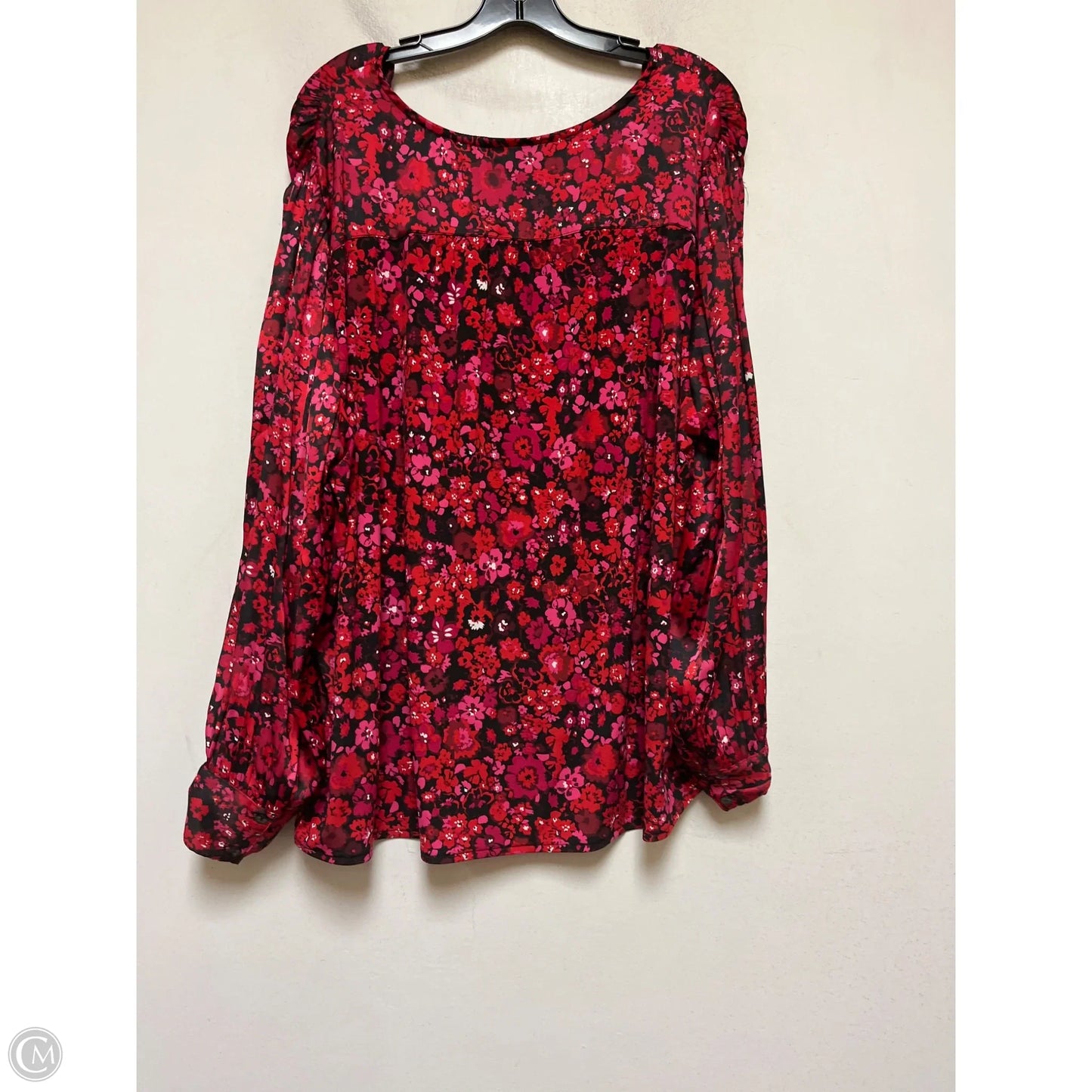 Top Long Sleeve By Lane Bryant In Floral Print, Size: 3x