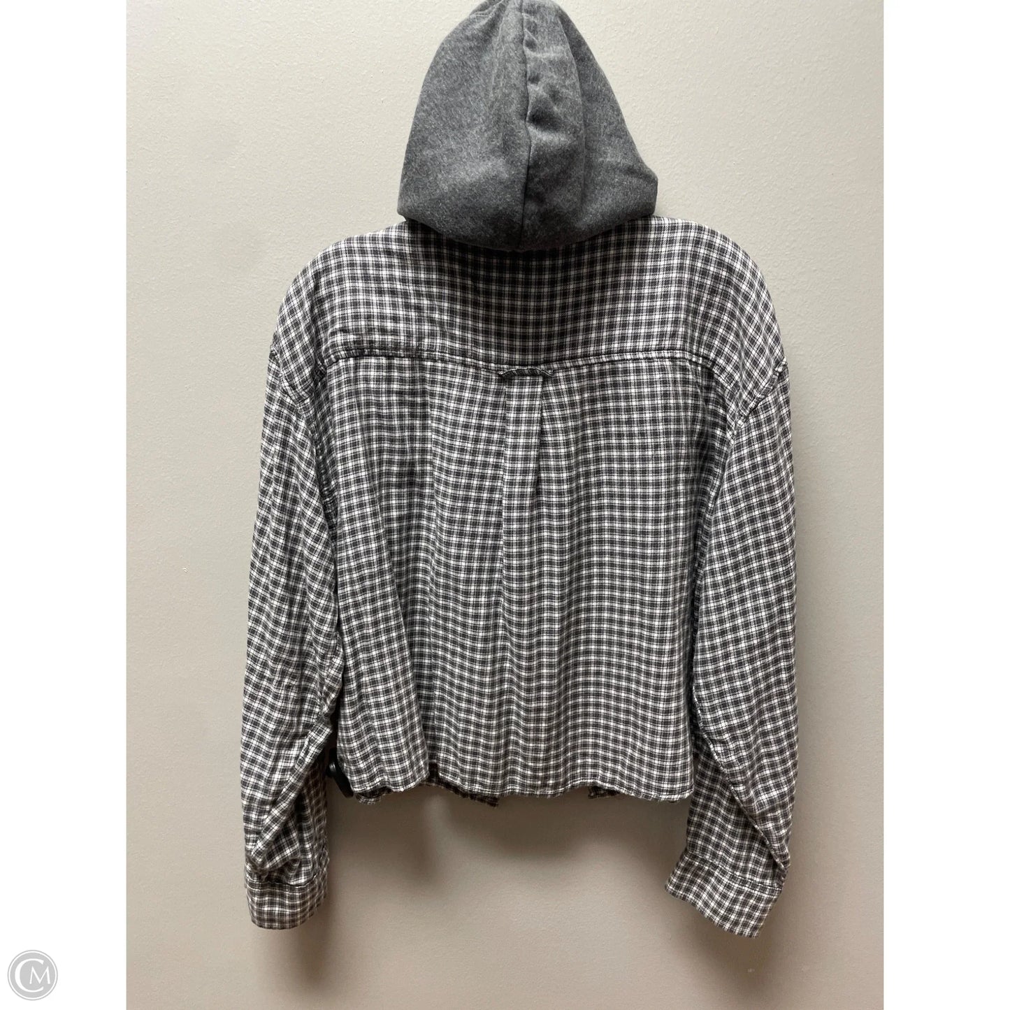 Jacket Shirt By American Eagle In Animal Print, Size: L