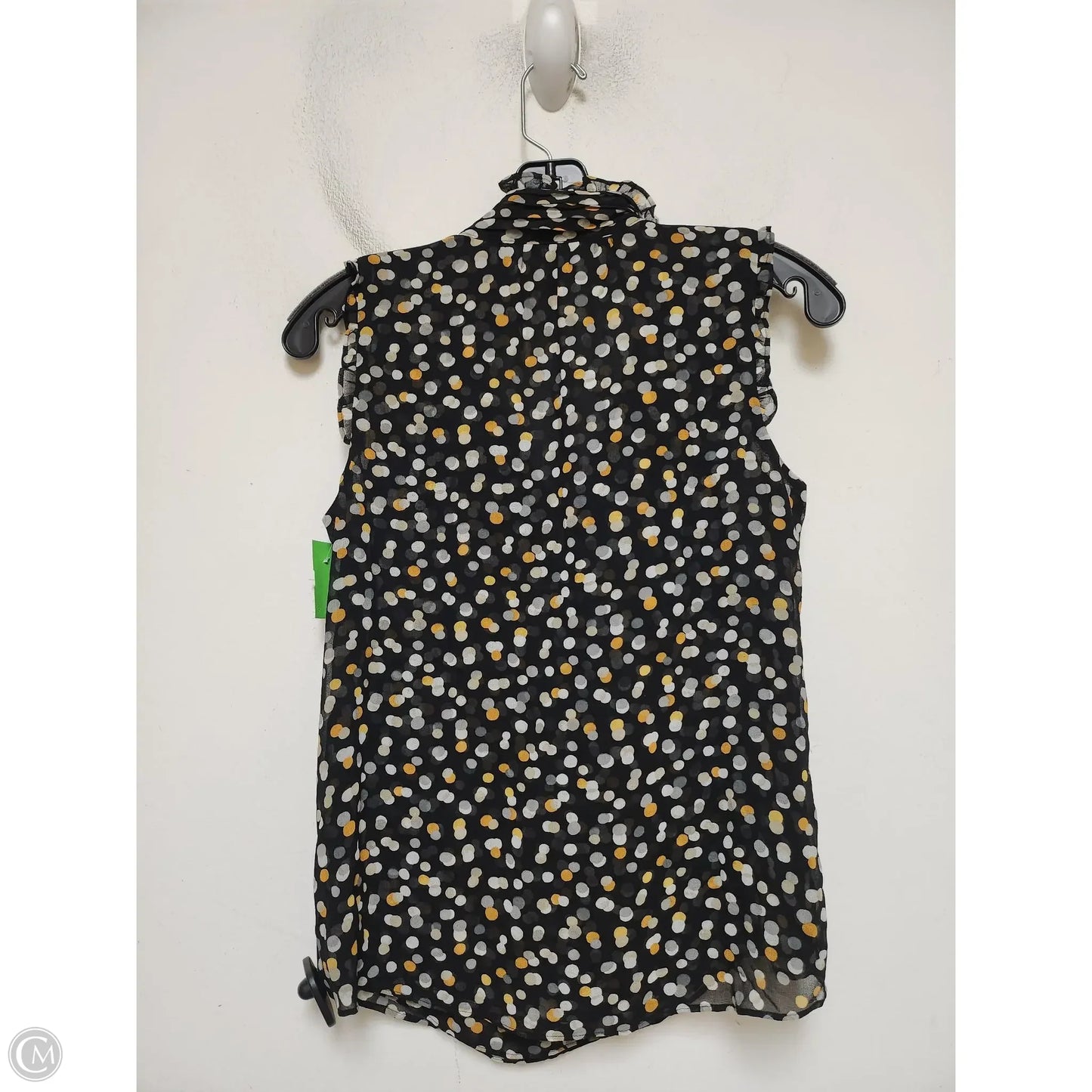 Top Sleeveless By White House Black Market In Black & Yellow, Size: Xs