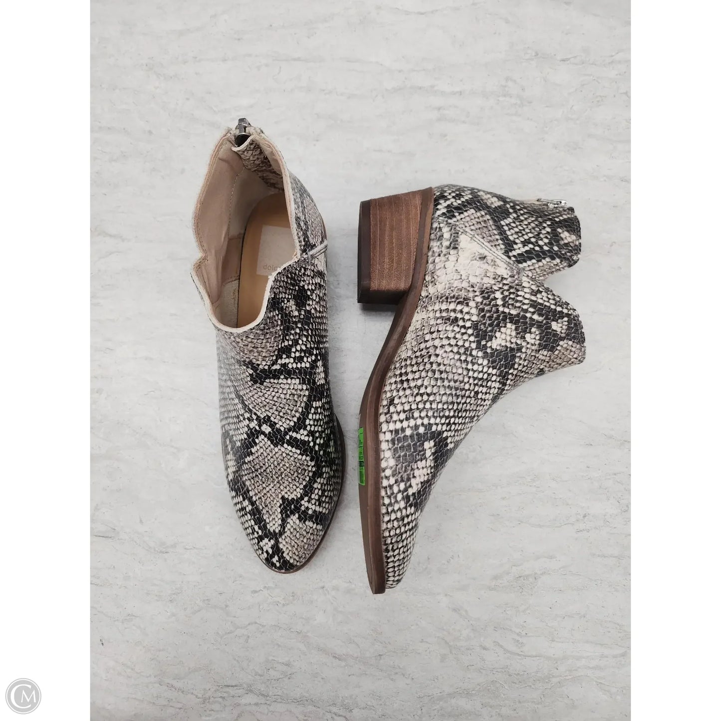 Boots Ankle Flats By Dolce Vita In Snakeskin Print, Size: 6.5