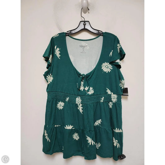 Top Short Sleeve By Torrid In Green, Size: 2x