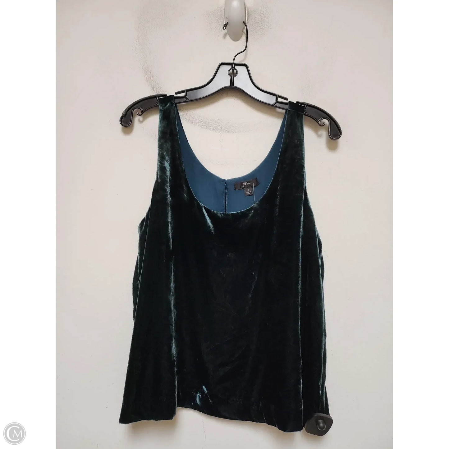 Top Sleeveless By J. Crew In Green, Size: L