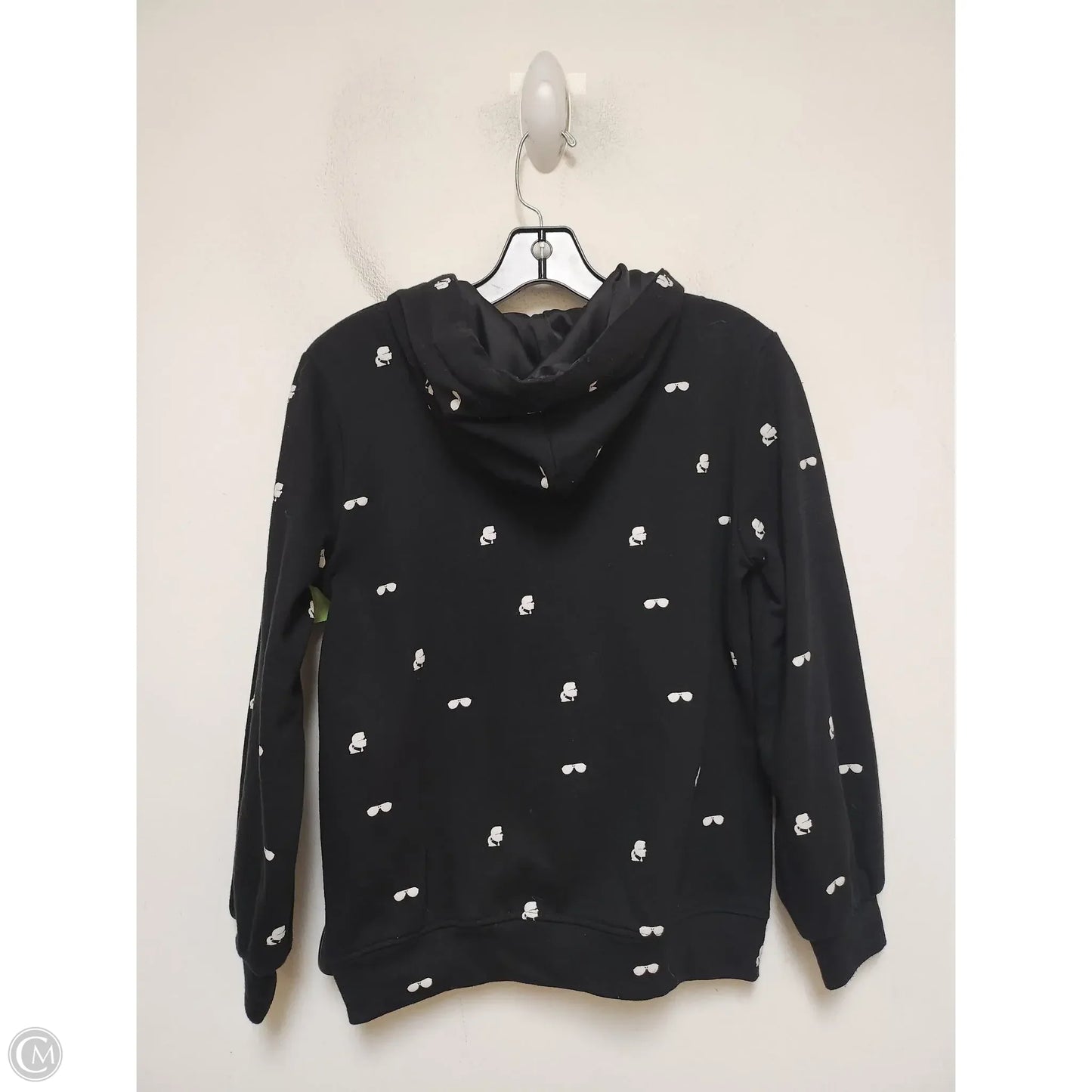 Sweatshirt Designer By Karl Lagerfeld In Black & White, Size: Xs