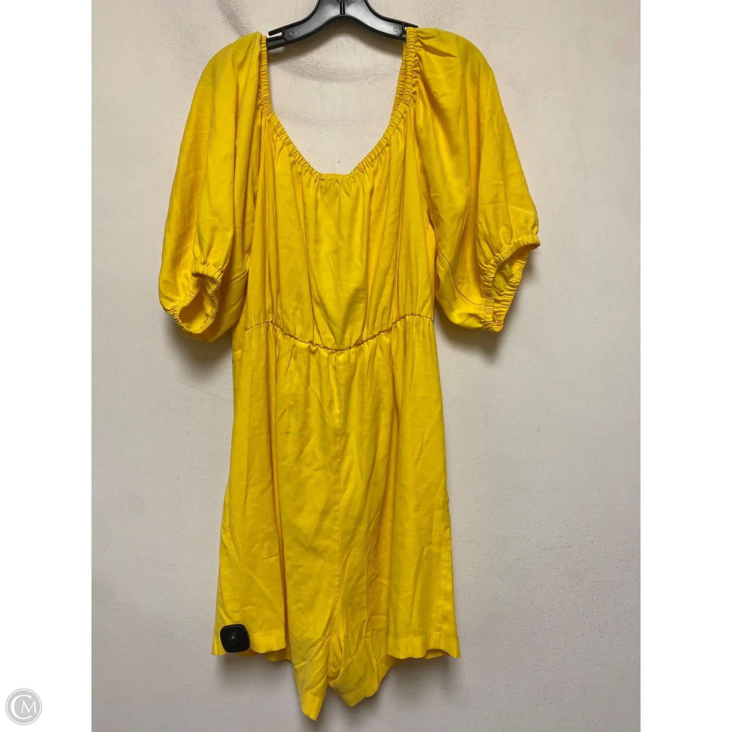 Romper By Eloquii In Yellow, Size: 2x