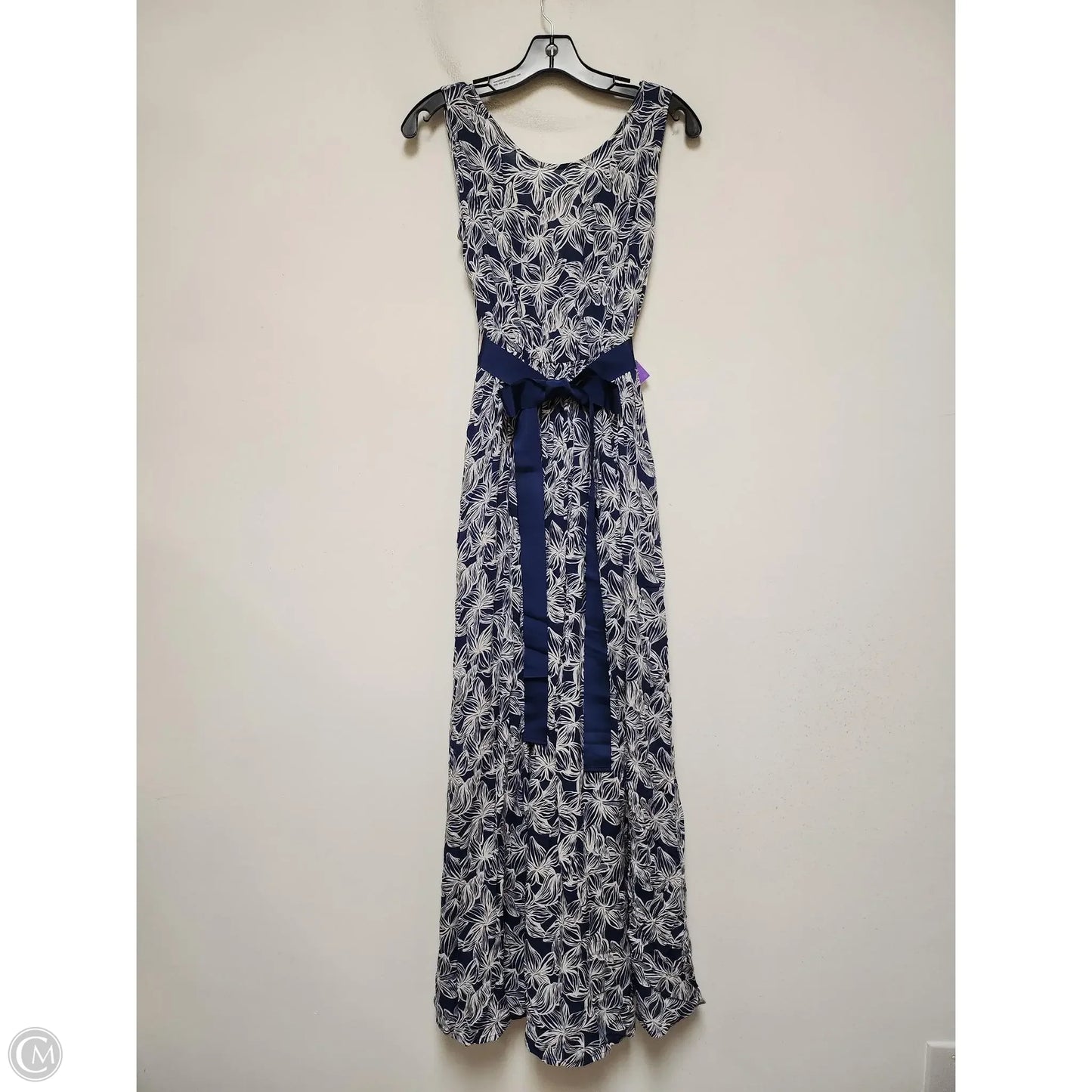 Dress Casual Midi By Vineyard Vines In Blue & White, Size: Xs