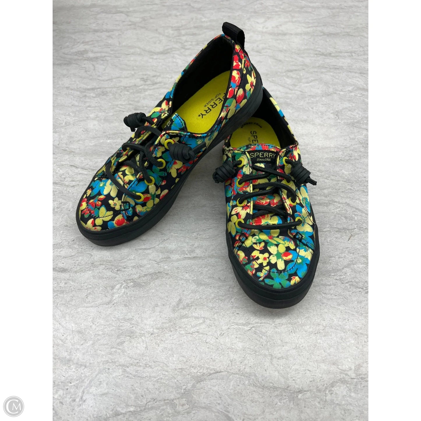 Shoes Sneakers By Sperry In Floral Print, Size: 6