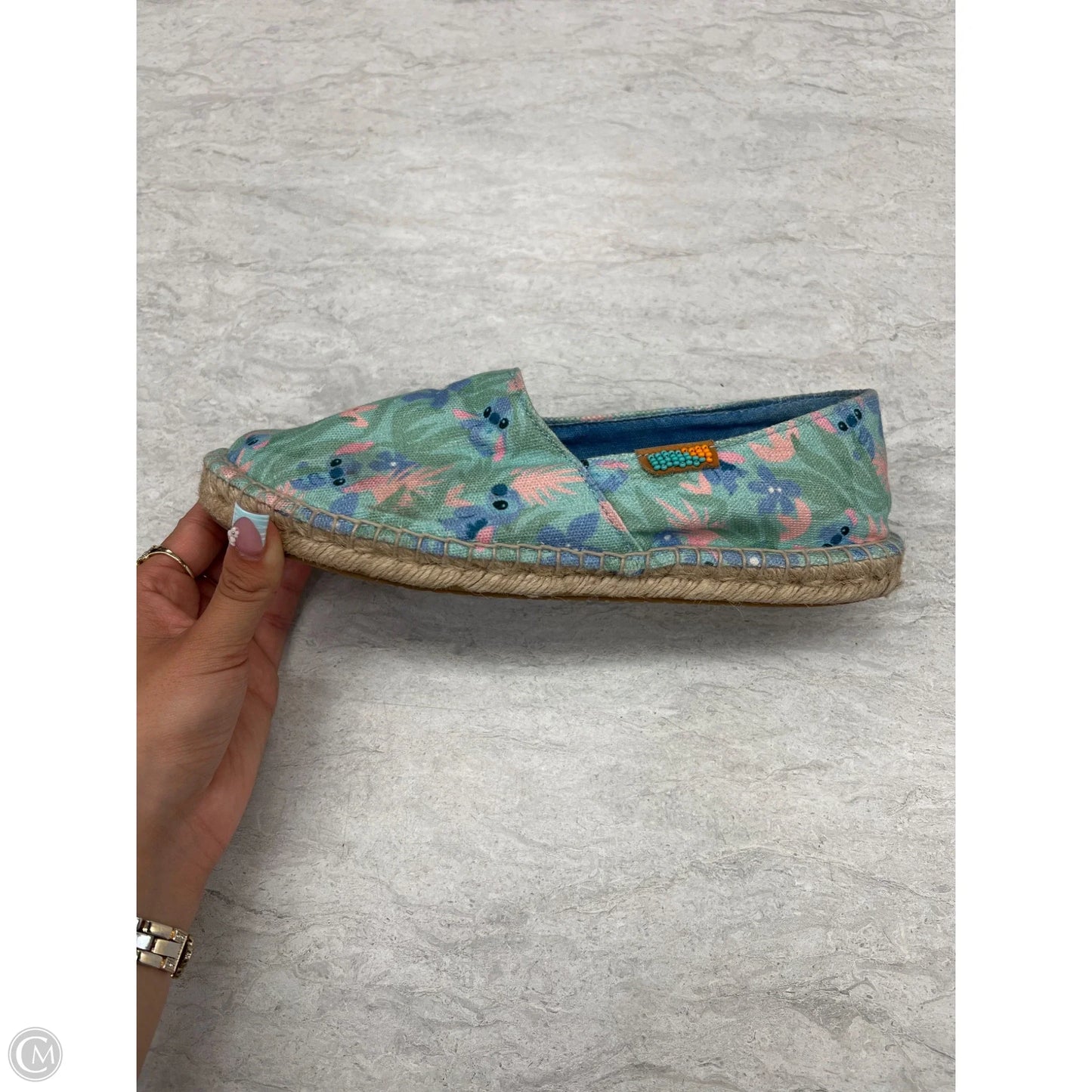 Shoes Flats By Walt Disney In Blue & Green, Size: 8