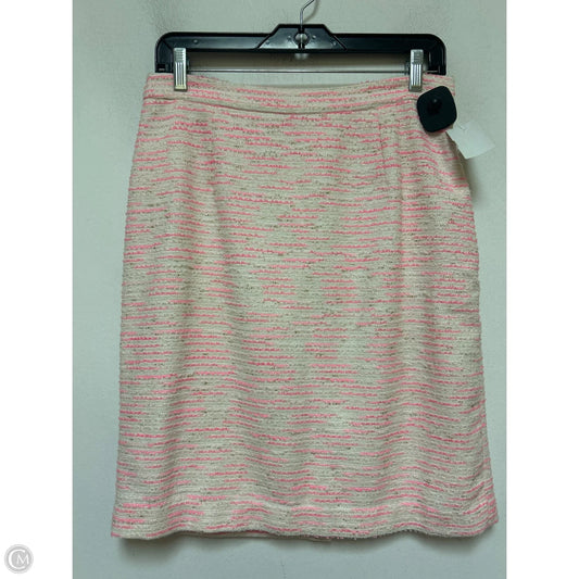 Skirt Designer By Lilly Pulitzer In Pink & White, Size: 8