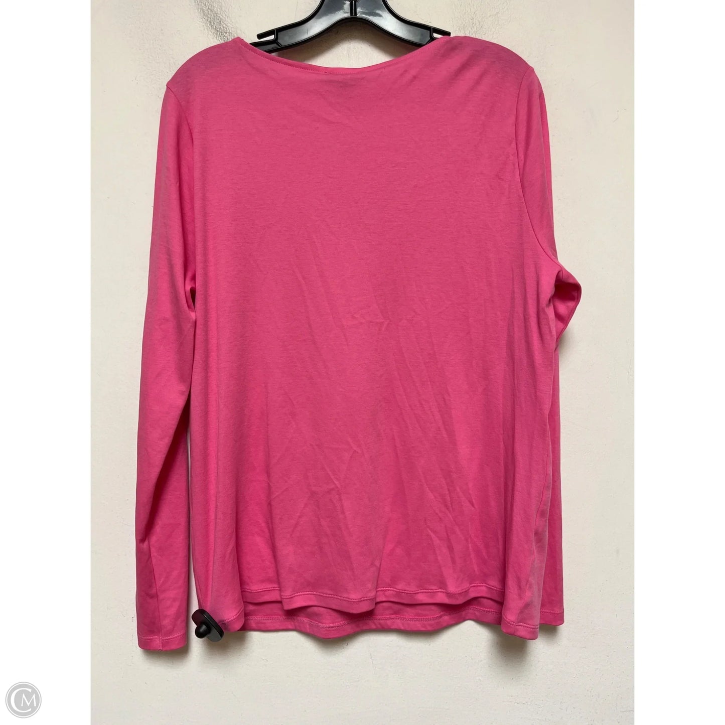 Top Long Sleeve Basic By Ann Taylor In Pink, Size: Xl