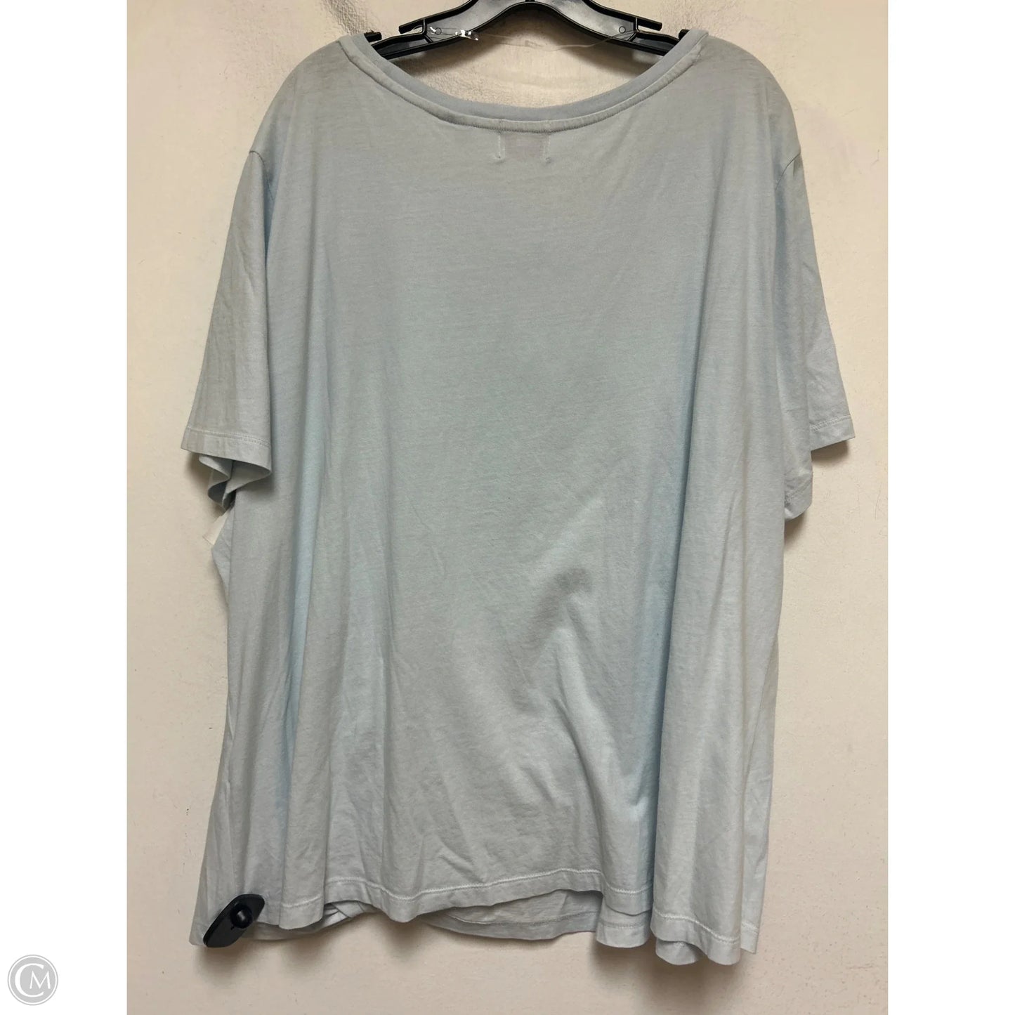 Top Short Sleeve Basic By Walt Disney In Blue, Size: 3x