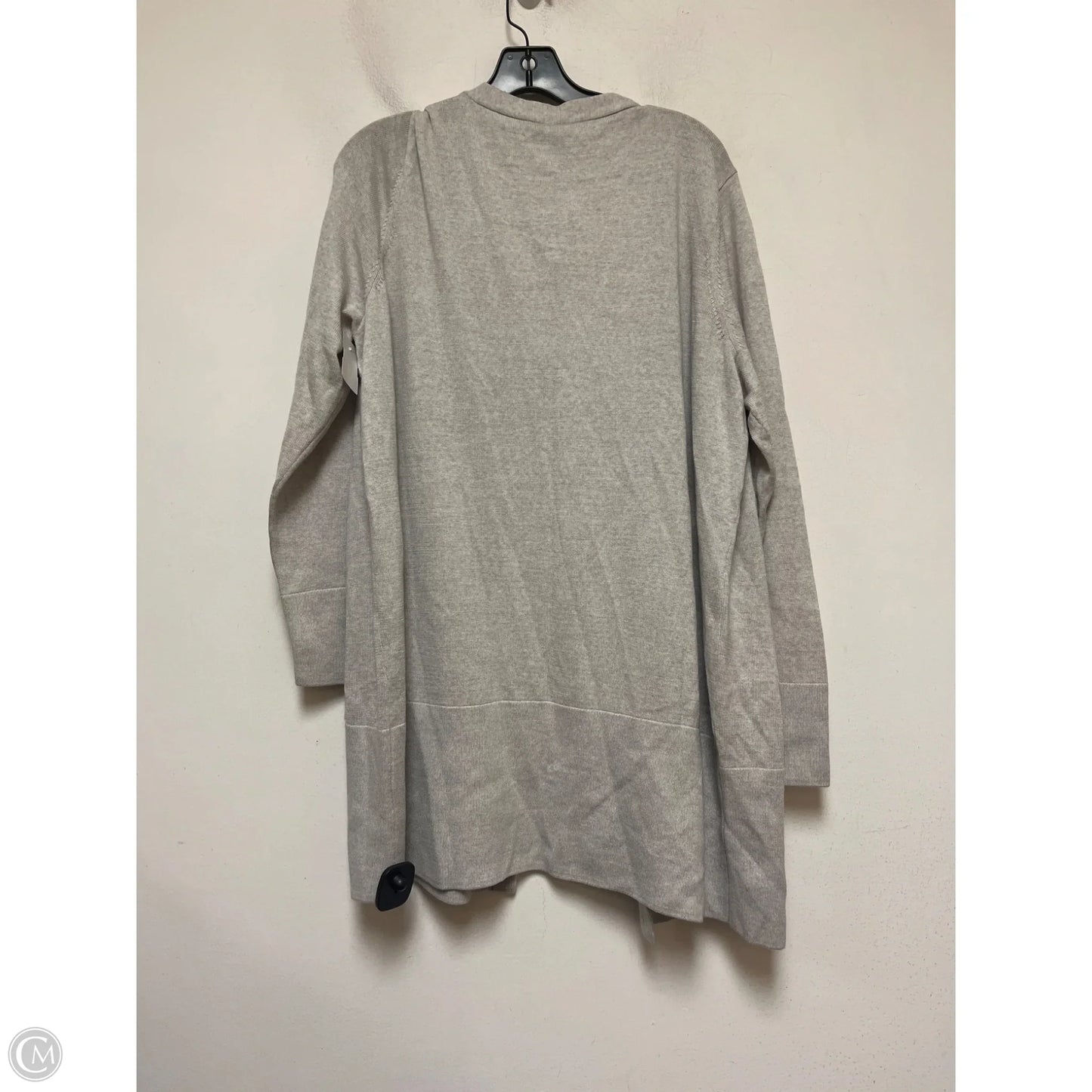 Sweater Cardigan By Eileen Fisher In Grey, Size: L