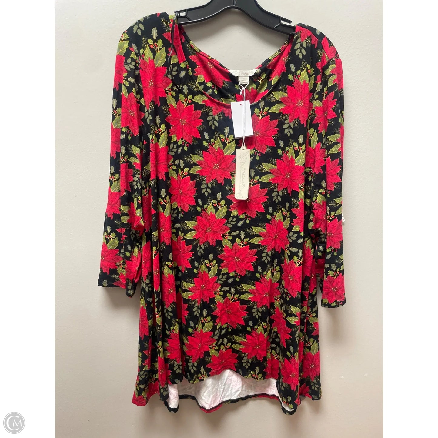 Top Long Sleeve By Clothes Mentor In Floral Print, Size: 3x