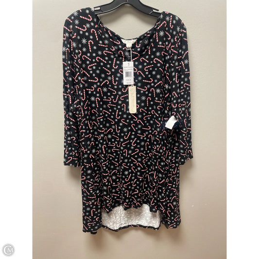 Top Long Sleeve By Clothes Mentor In Black, Size: 3x