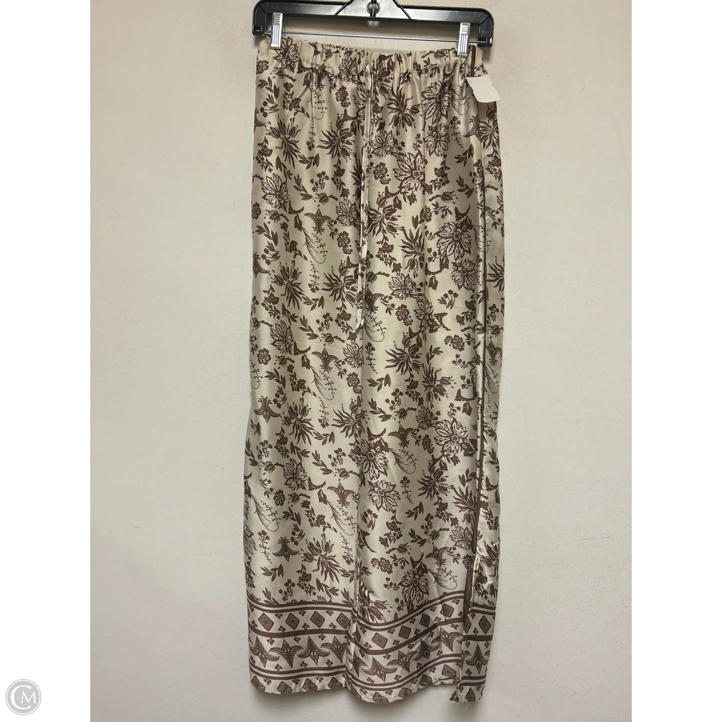 Pajamas 2pc By Japna In Brown & White, Size: S