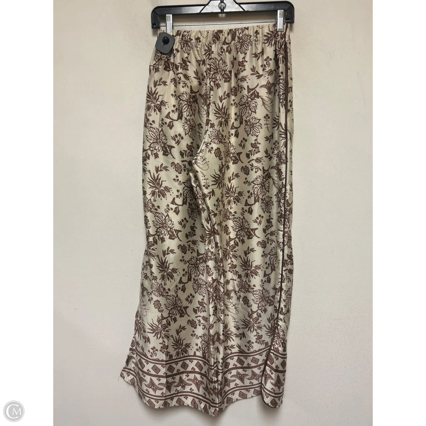 Pajamas 2pc By Japna In Brown & White, Size: S