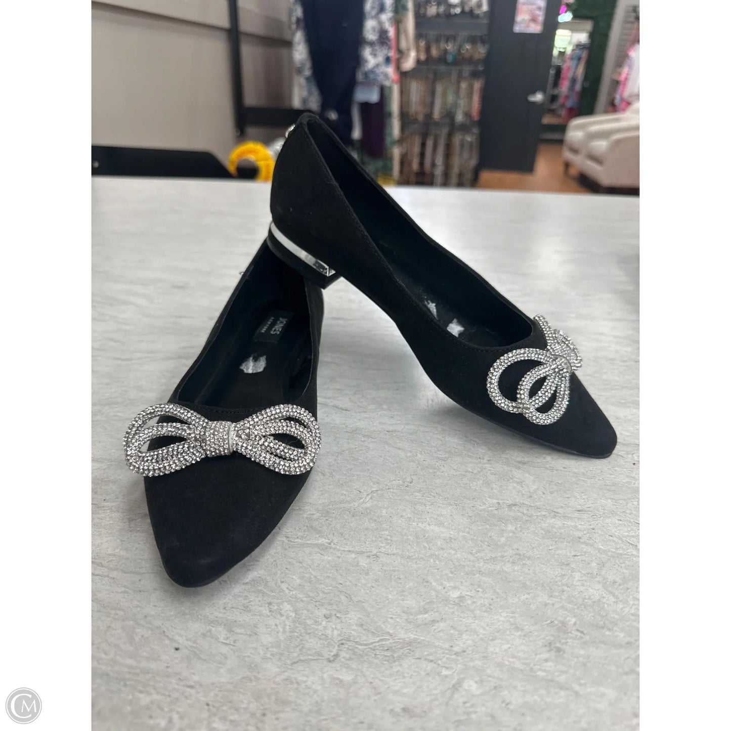 Shoes Flats By Jones New York In Black & Silver, Size: 7