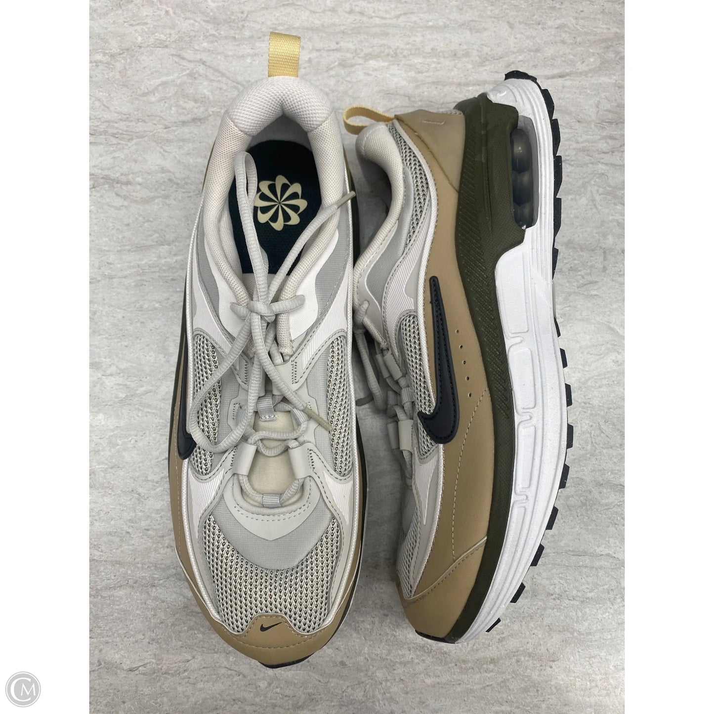 Shoes Athletic By Nike In Green & Grey, Size: 12
