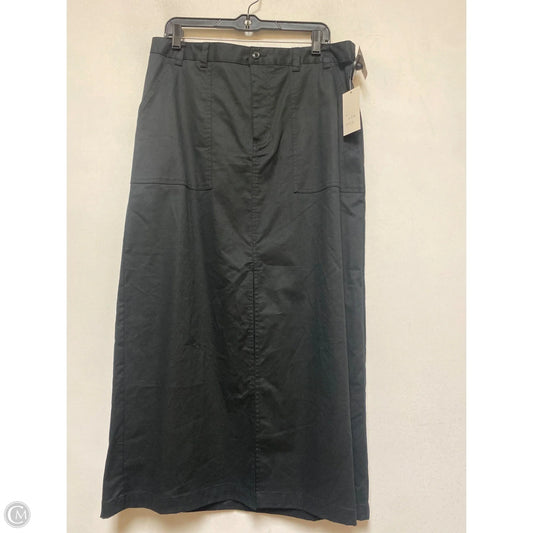 Skirt Maxi By A New Day In Black, Size: L