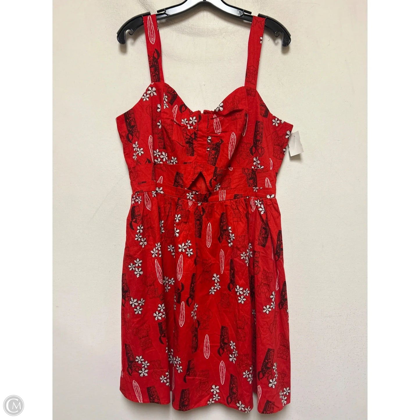 Dress Casual Short By Walt Disney In Red, Size: 2x