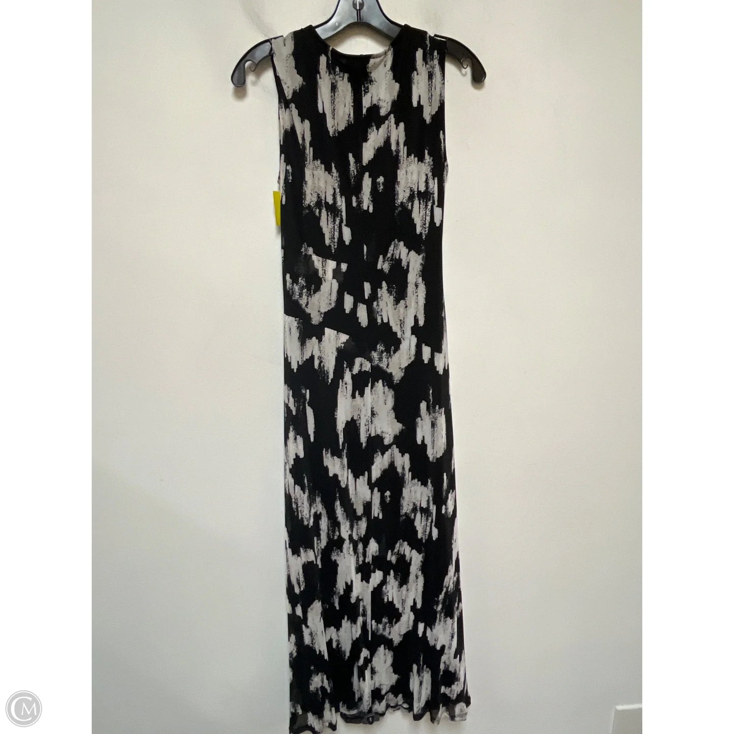 Dress Casual Maxi By Dkny In Black & White, Size: M
